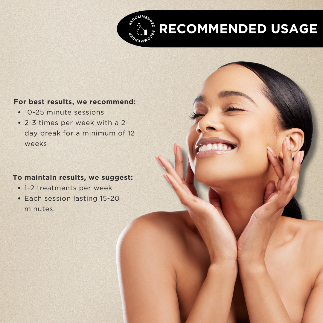 Recommended usage instructions for an LED therapy face mask for optimal skin rejuvenation and results