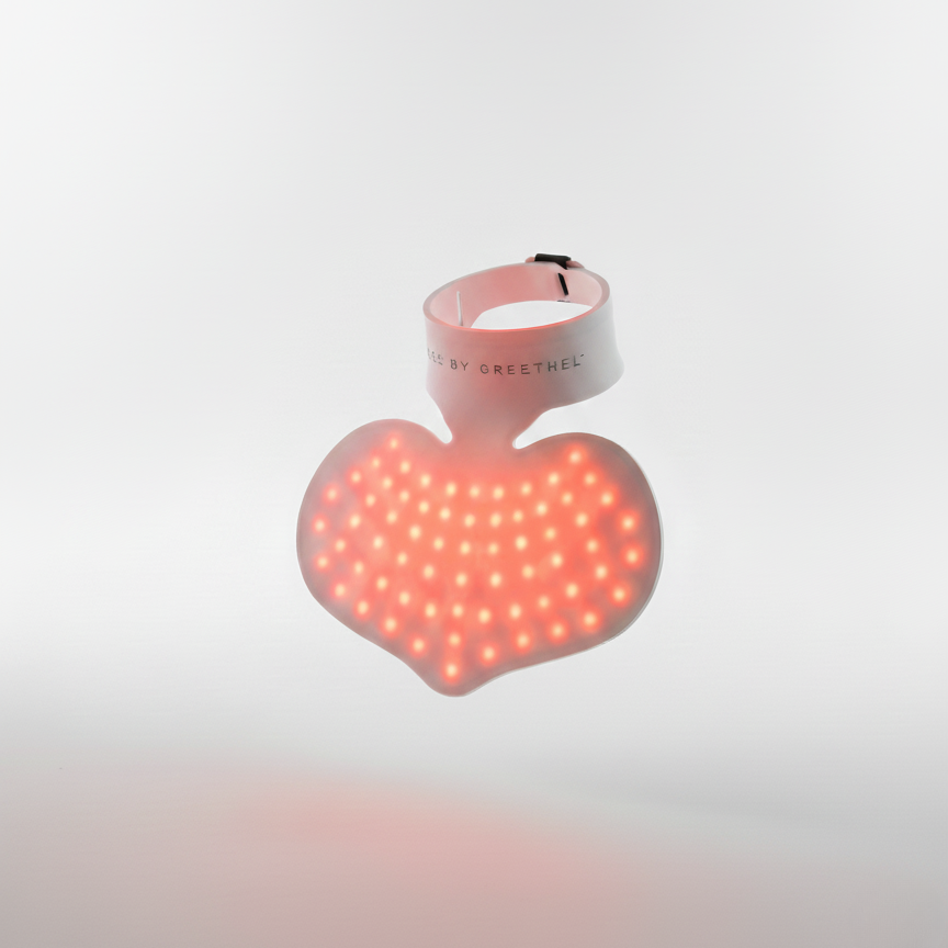 White neck and face device with &