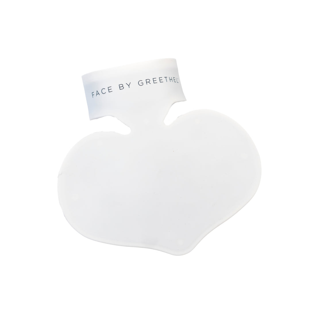 White face mask with &