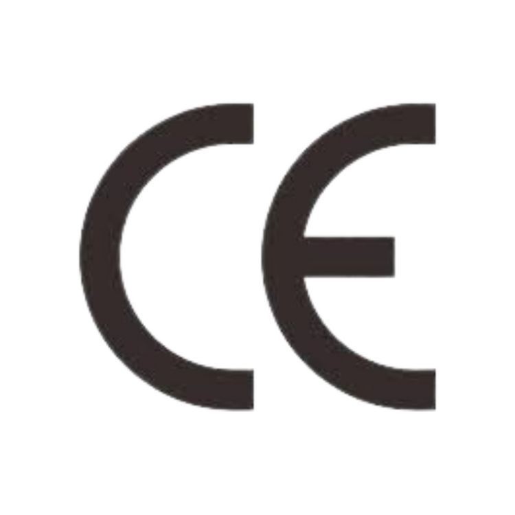 CE mark indicating that the product meets European Union safety, health, and environmental protection requirements.