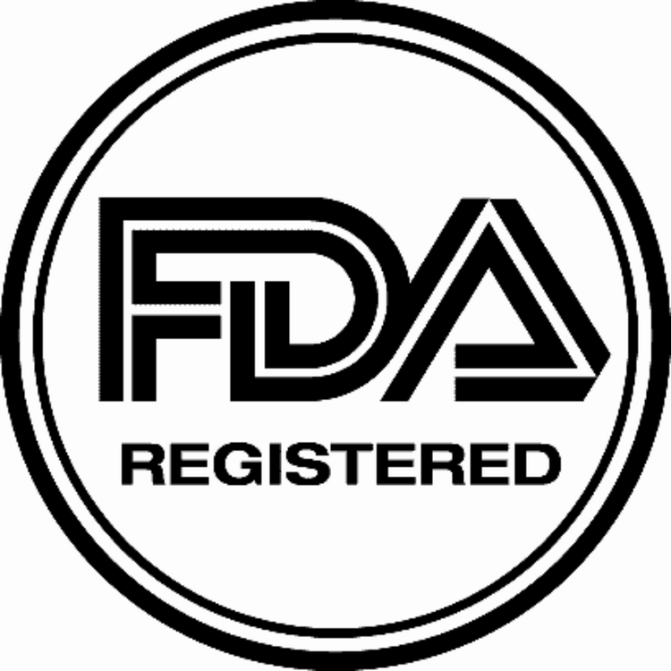 Badge or text stating FDA Registered